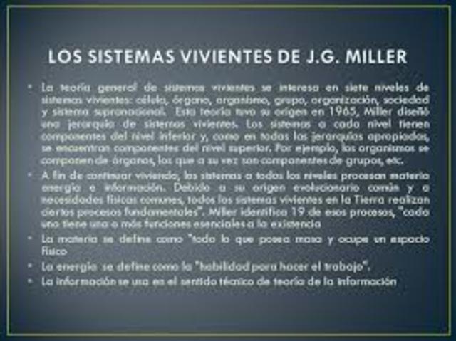 Teoría de Sistemas Vivientes