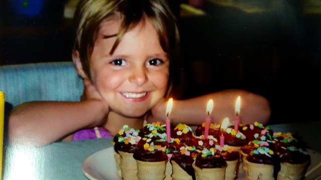 Mi familia y yo celebramos mi cuarto cumpleaños en carolina del norte.