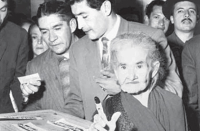 Aprobación del voto femenino 1958.