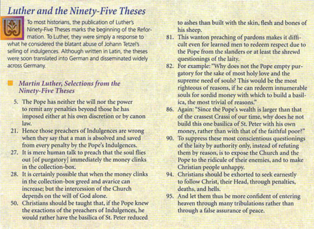 Martin Luther Protest of the Church