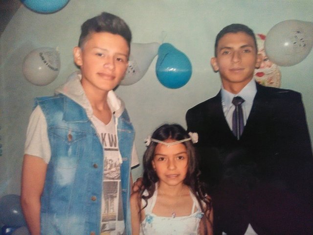 Primera comunión de mi hermana.