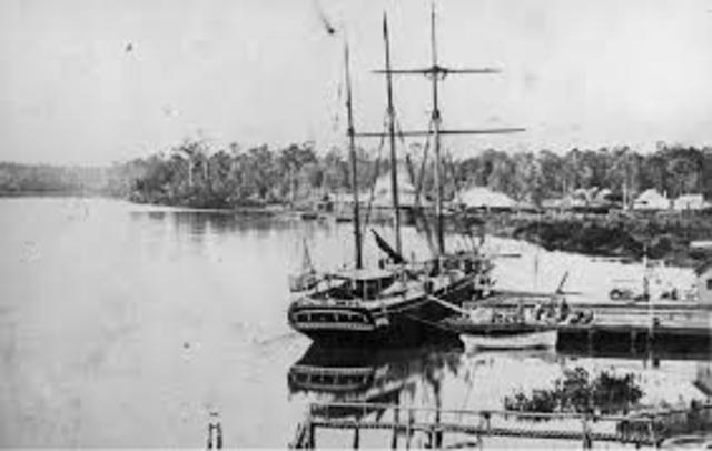 The first British settlement in Queensland