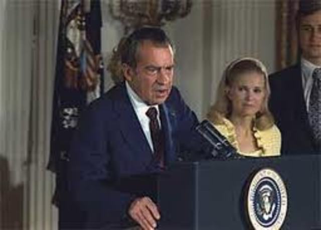 President Nixon resigns
