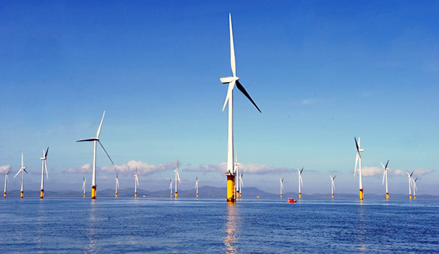 Parque Eólico en mar abierto