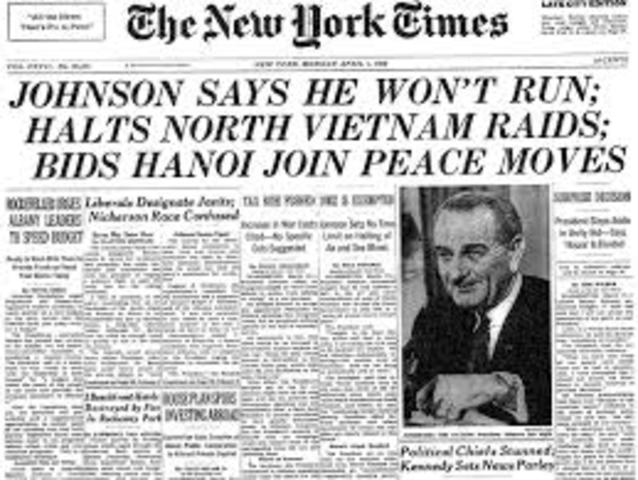 Re-election of President Johnson