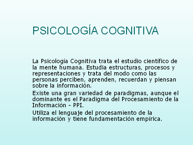 COGNITIVO