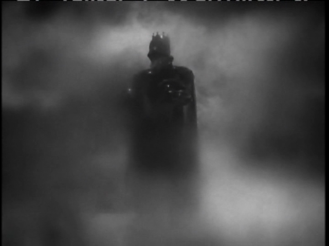 The ghost first appears