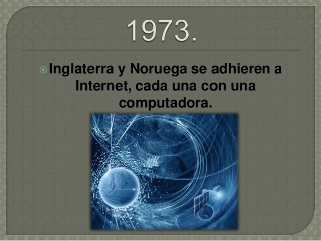 Inglaterra y Noruega se adhieren a Internet
