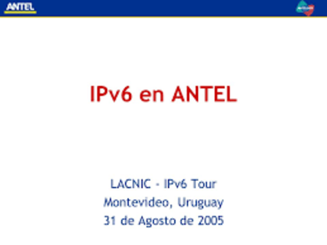 Presentación de IPv6
