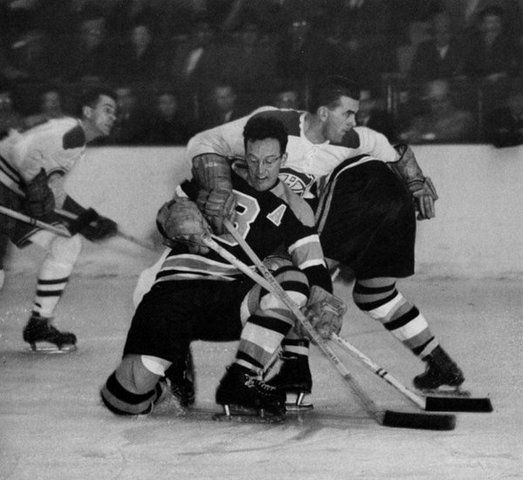 Montreal Canadians against the Boston Bruins