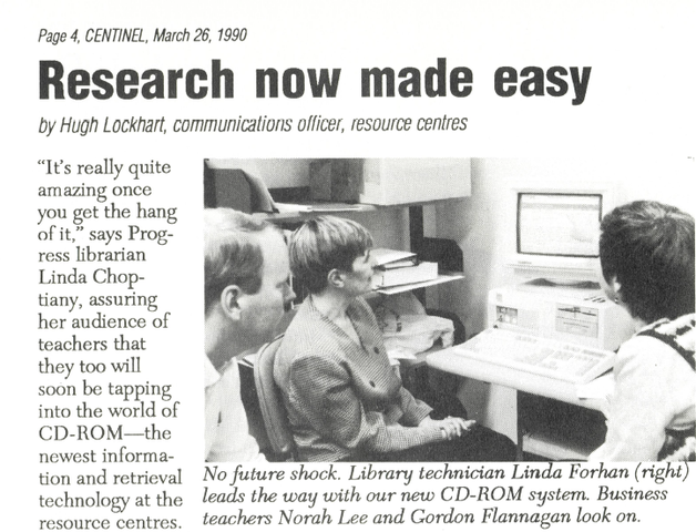 CD-ROMs sweep Centennial's Libraries