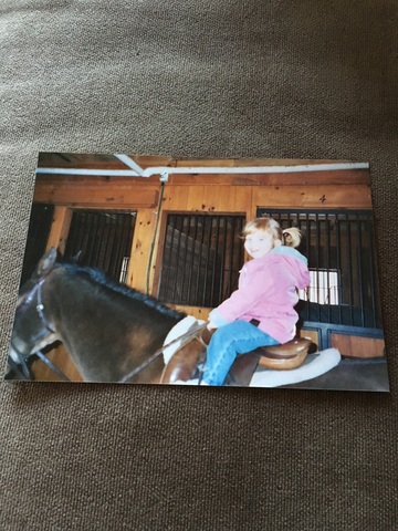 Yo monté un caballo.