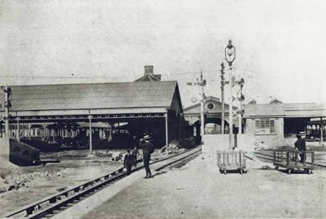 The railway station