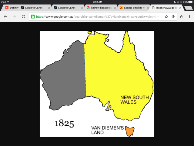 Van Diemen's Land and New South Wales