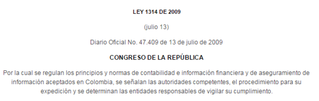LEY 1314