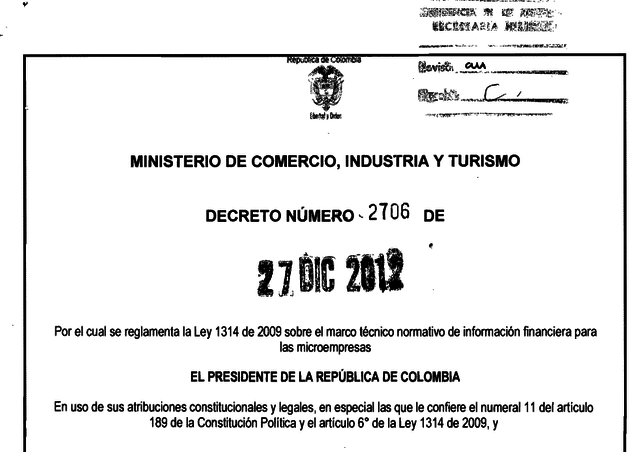 Decreto 2706