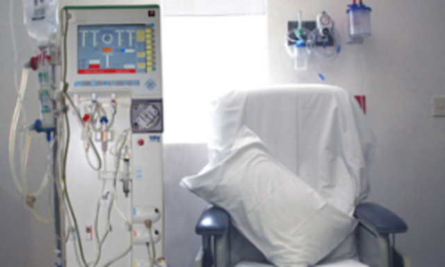 Utilización de un riñon artificial para una diálasis