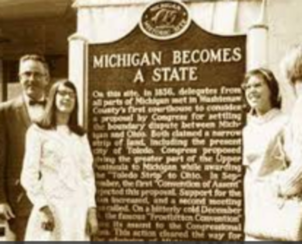 Michigan Becomes a State
