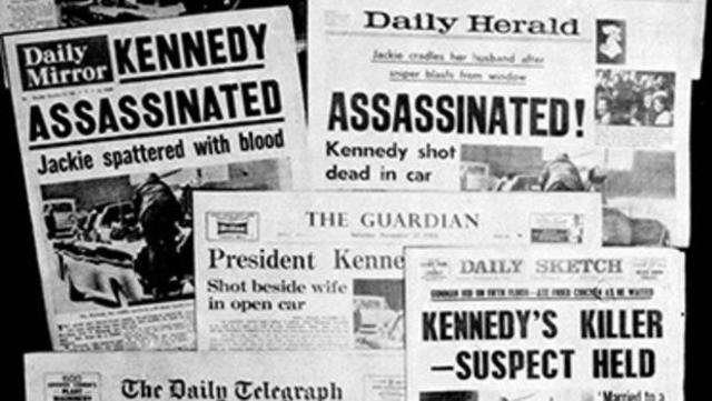 President JFK is assassinated and Johnson takes office