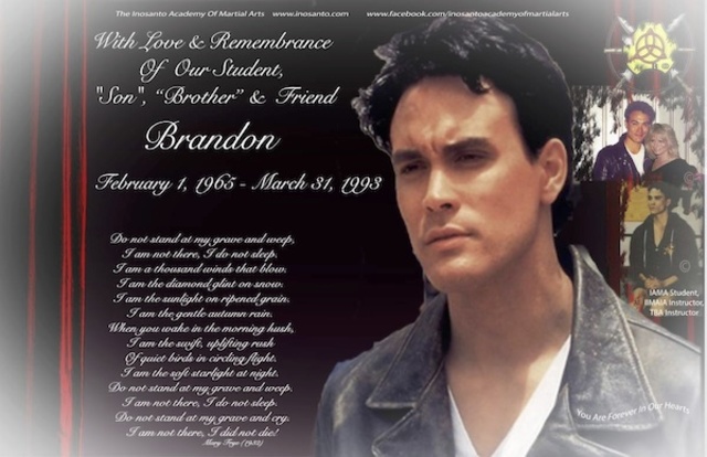 Homenaje a los 20 años de la muerte de Brandon Lee