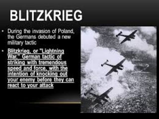 Germany invades Poland with 2nd Blitzkrieg warfare