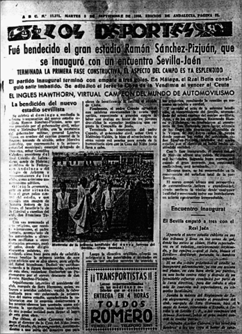 Inauguración Estadio Ramón Sánchez-Pizjuán