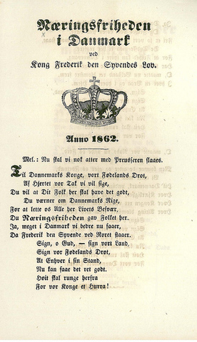 Loven om næringsfrihed indføres