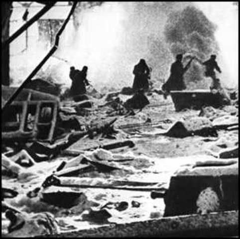 Soviets find German in stalingrad