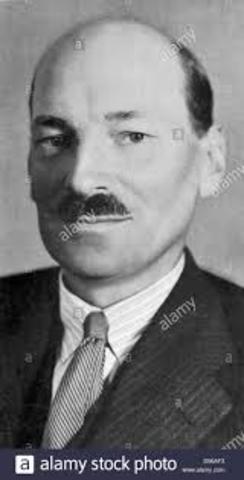 Atlee replaces Churchill