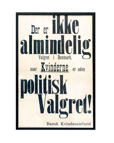 Grundloven blev igen ændret, så der blev indført almindelig valgret.