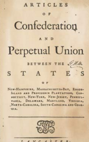 Articles of Confederation, 1781