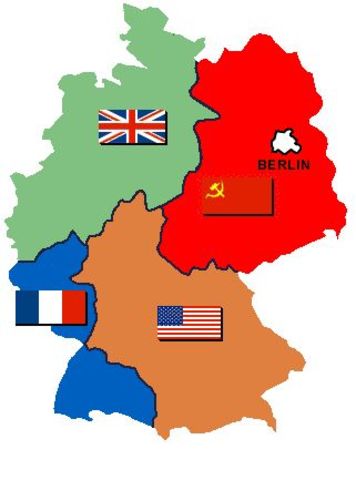 Die Teilung in vier Zonen