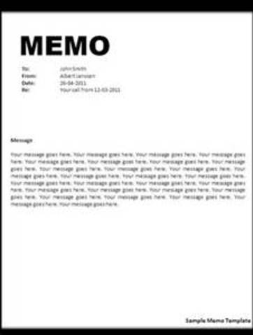 Memo For Morning Announcements Is Out