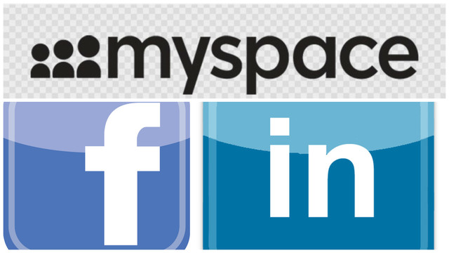 MySpace, LinkedIn y Facebook
