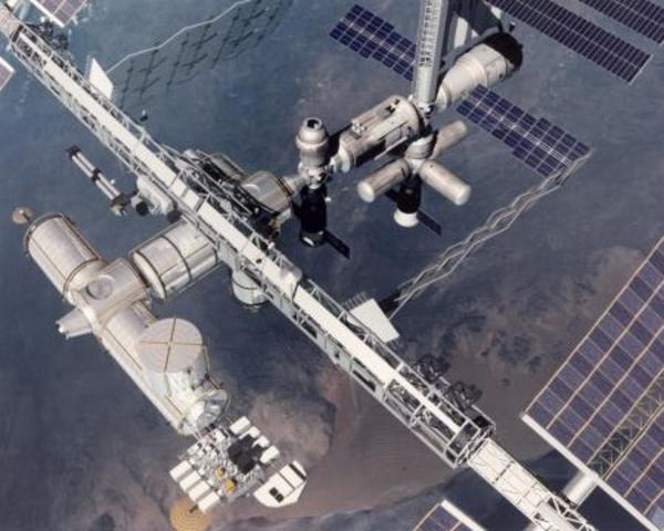 1971- First manned space station