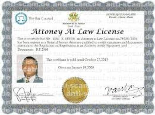 License To Practice Law