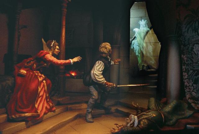 Hamlet kills Polonius