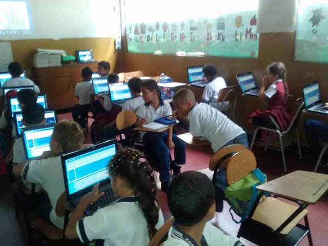 Visita a la sala de informática