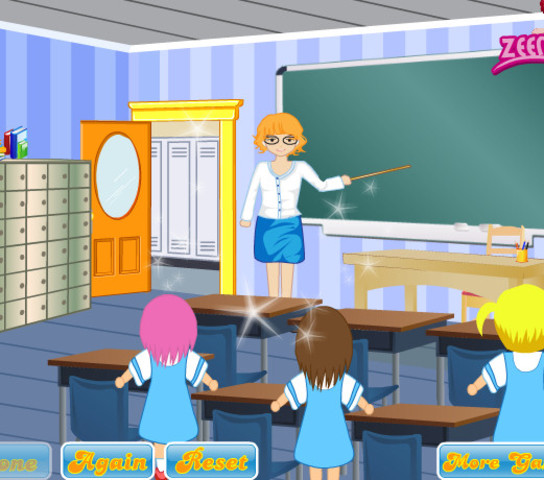 profesora empieza la  clase