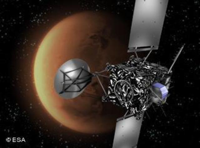 Probe flies by Mars