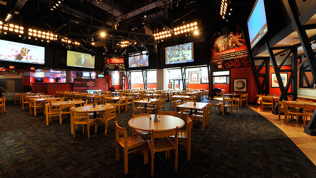 First rest stop to Stadium Sports Bar