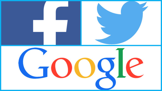 Facebook, Twitter y Google