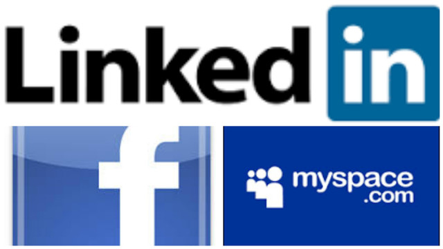 Myspace, linked in y facebook