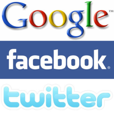 Twitter; Google y Facebook