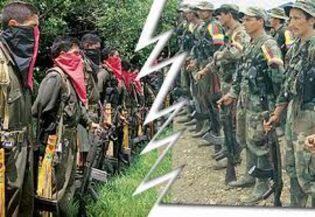 Enfrentamientos entre las guerrillas del ELN y las FARC