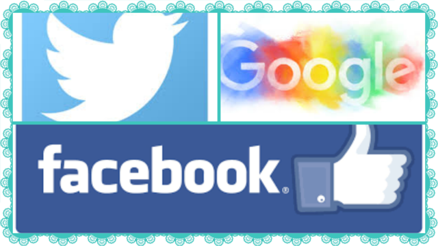 Twitter, google y Facebook