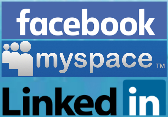 MySpace, LinkedIn y Facebook