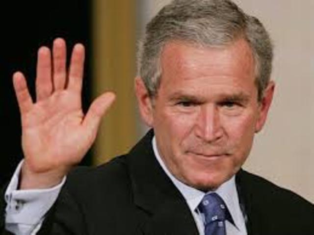 George W. Bush gets elected as president