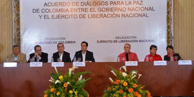 ANUNCIO DIÁLOGOS DE PAZ ENTRE EL GOBIERNO DE COLOMBIA Y EL ELN