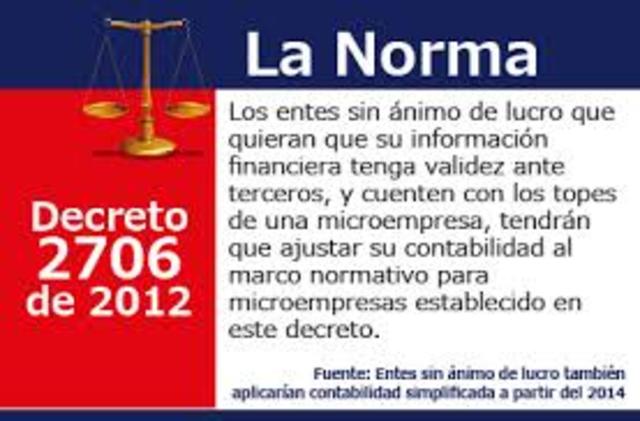 DECRETO 2706 2012